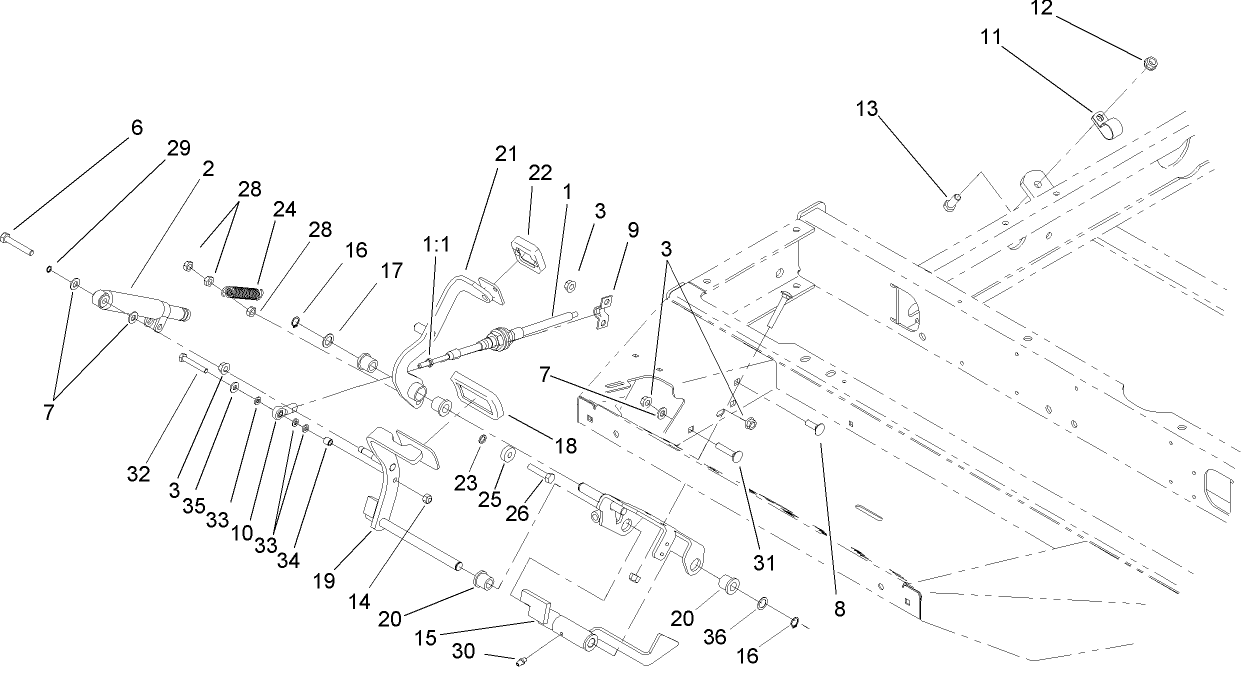 Traction Pedal Assembly