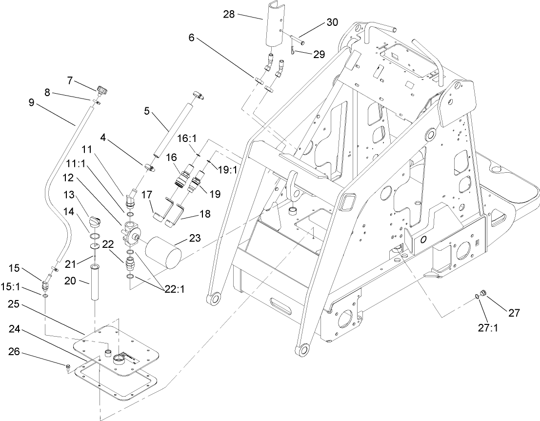 Hydraulic Tank and Filter Assembly
