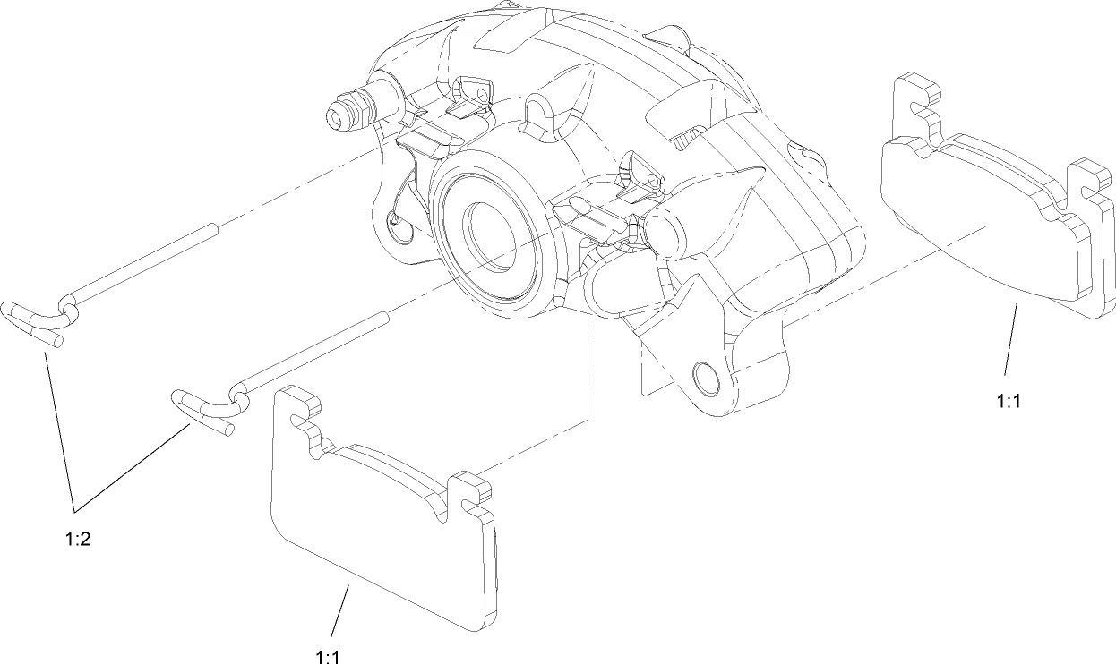 Left Hand Caliper Assembly No. 107-0361
