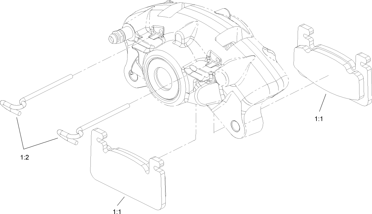 Right Hand Caliper Assembly No. 107-0362