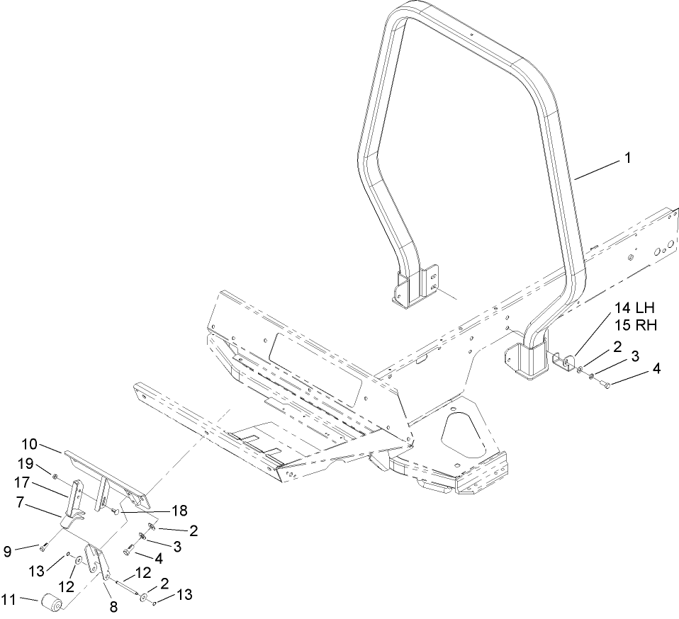 Roll-Over-Protection-System and Stabilizer Assembly