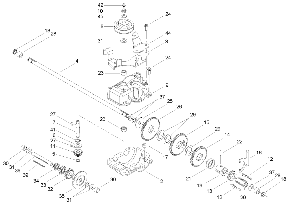 Gear Case Assembly No. 74-1861
