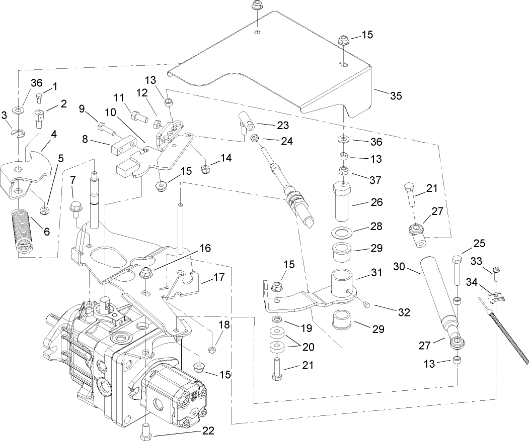 Hydrostat Control Assembly