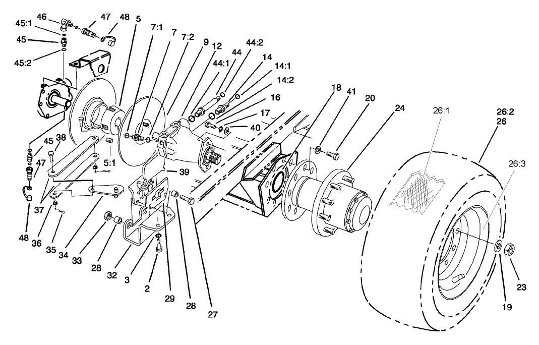 Front Wheel and Motor Assembly