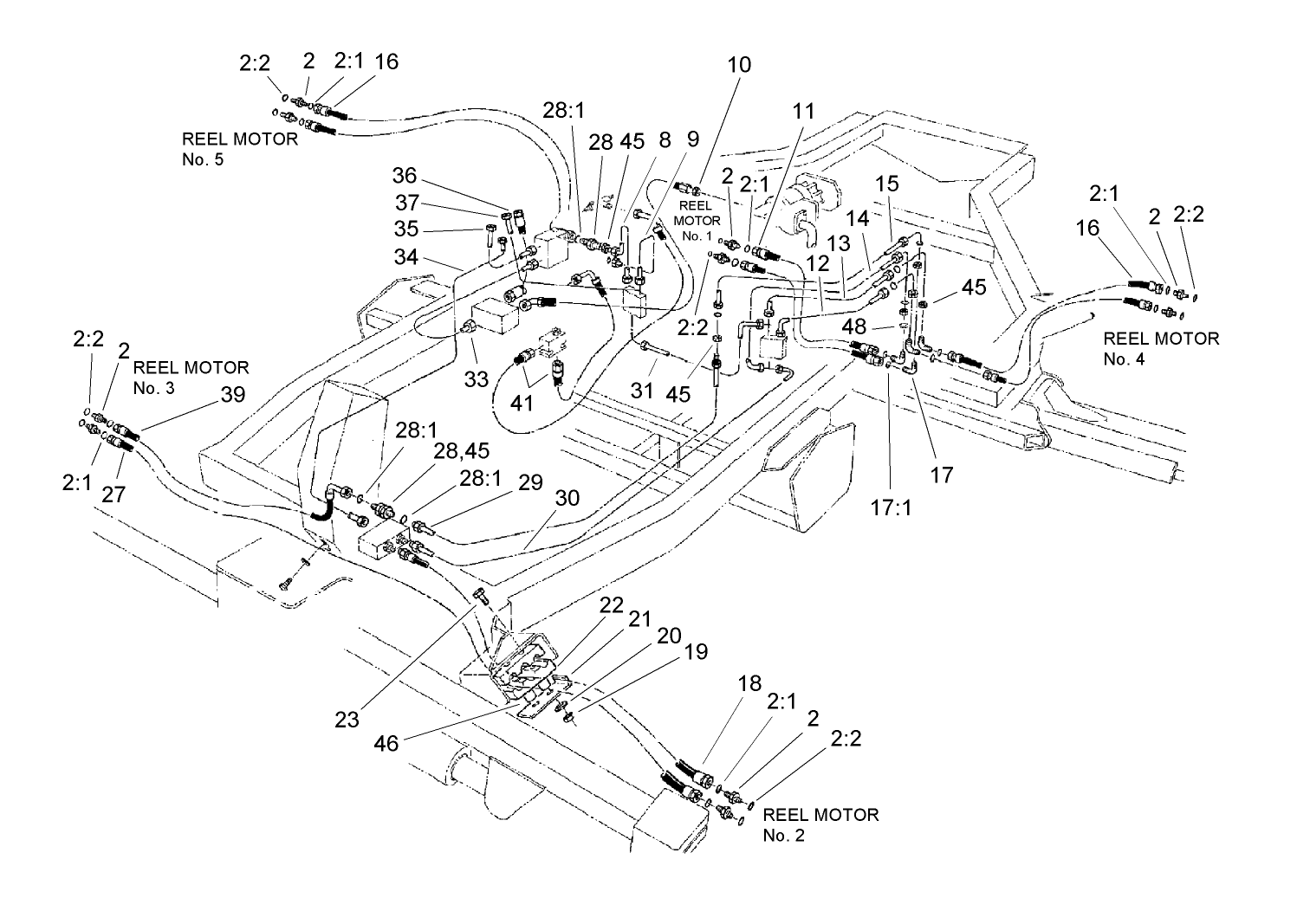 Hydraulic Circuit - Cutting Unit Assembly