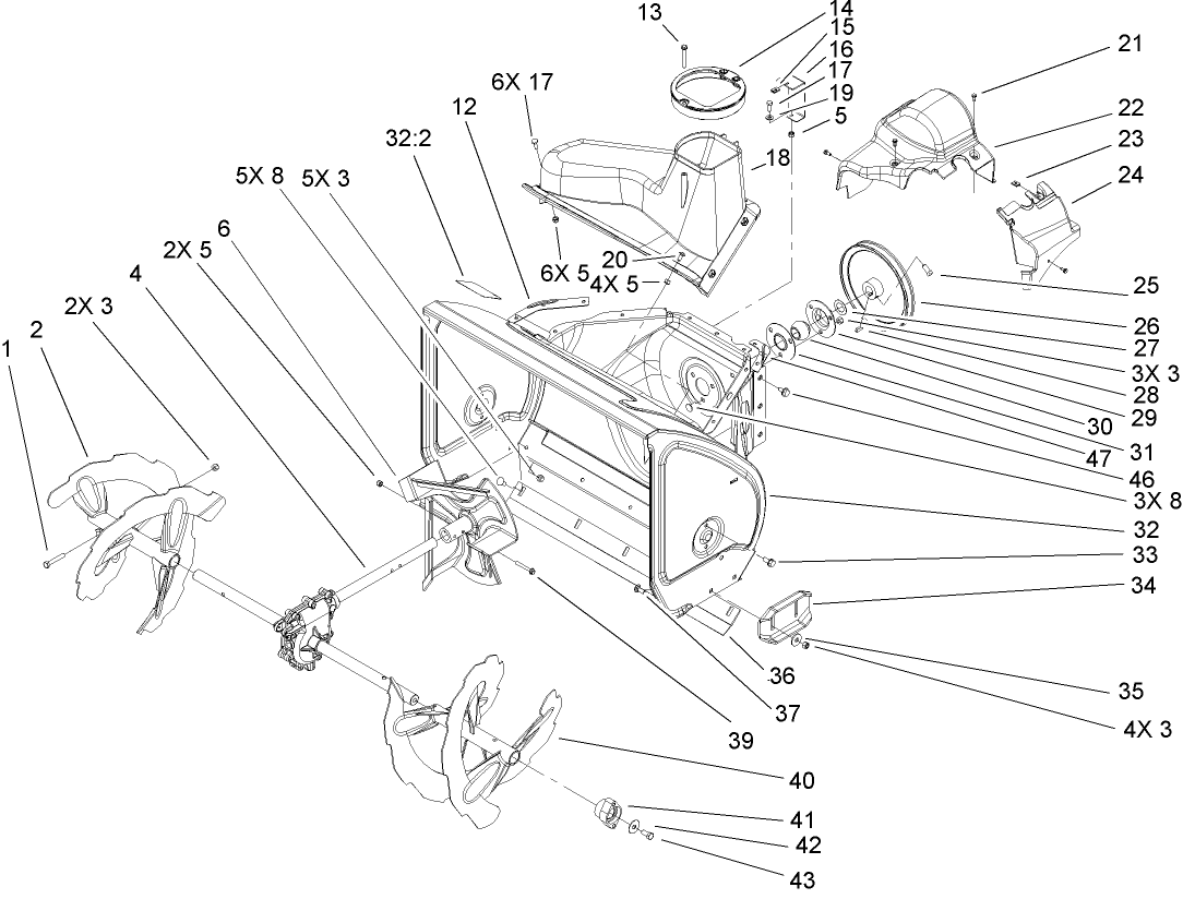 Auger and Housing Assembly