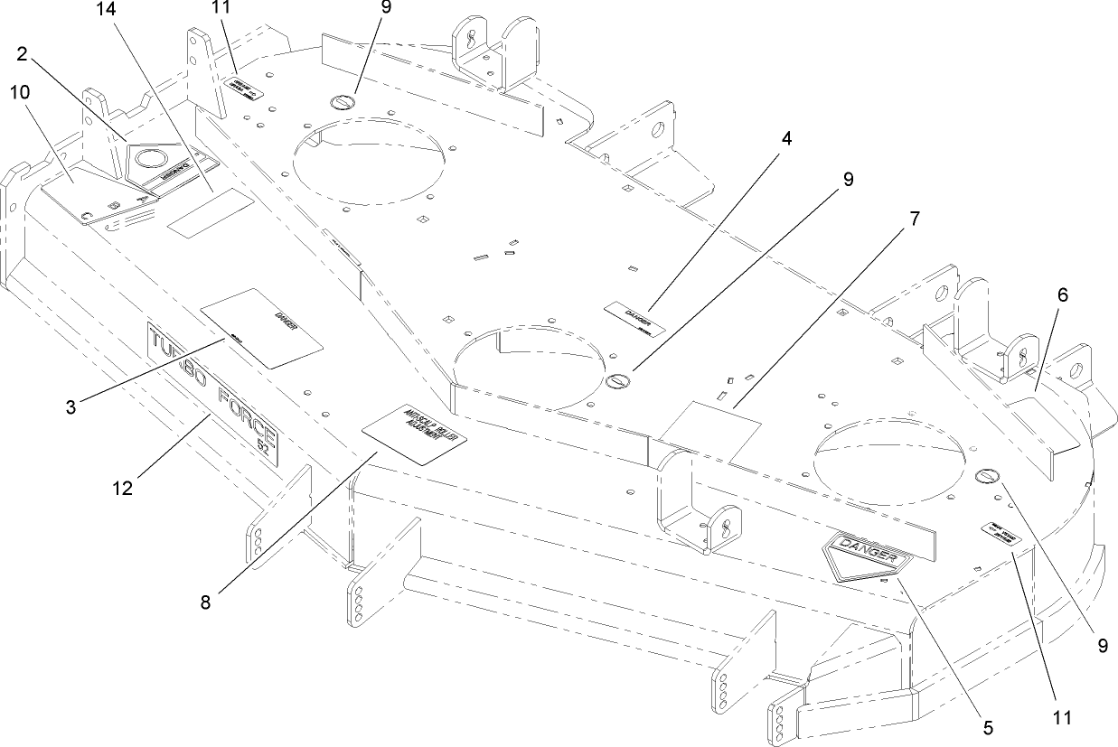 Deck Decal Assembly No. 107-1669
