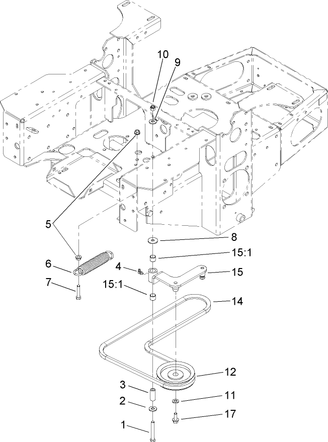 Pump Idler and Belt Assembly