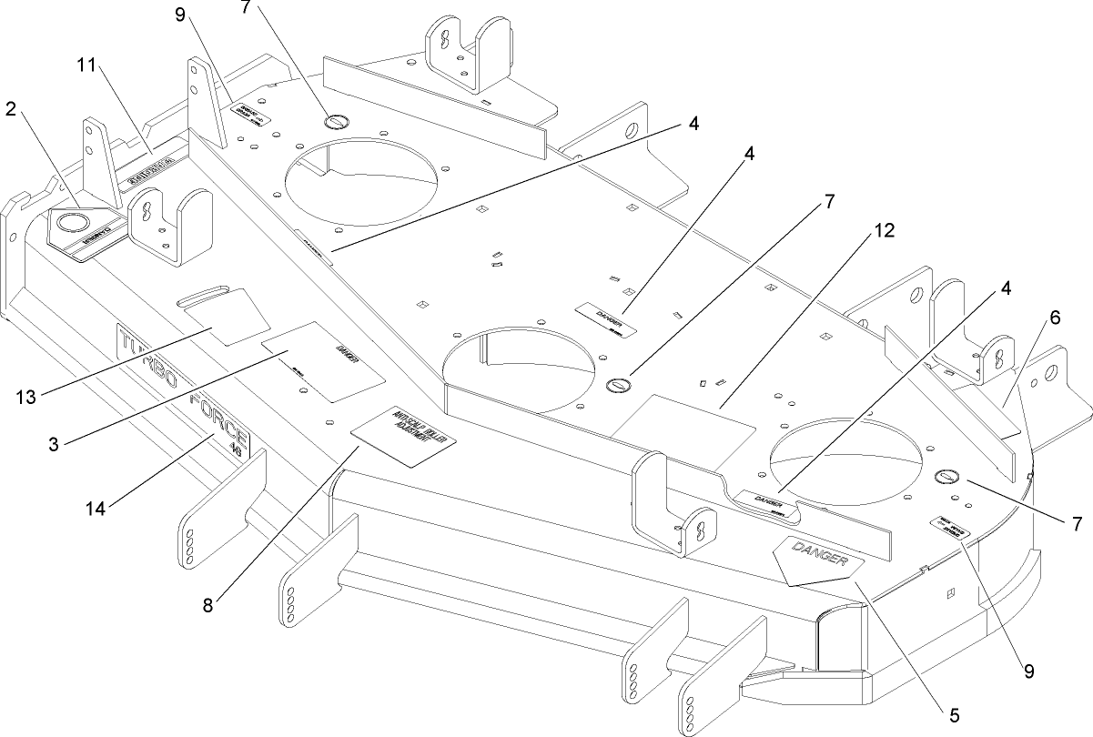 Deck Decal Assembly No. 107-8515