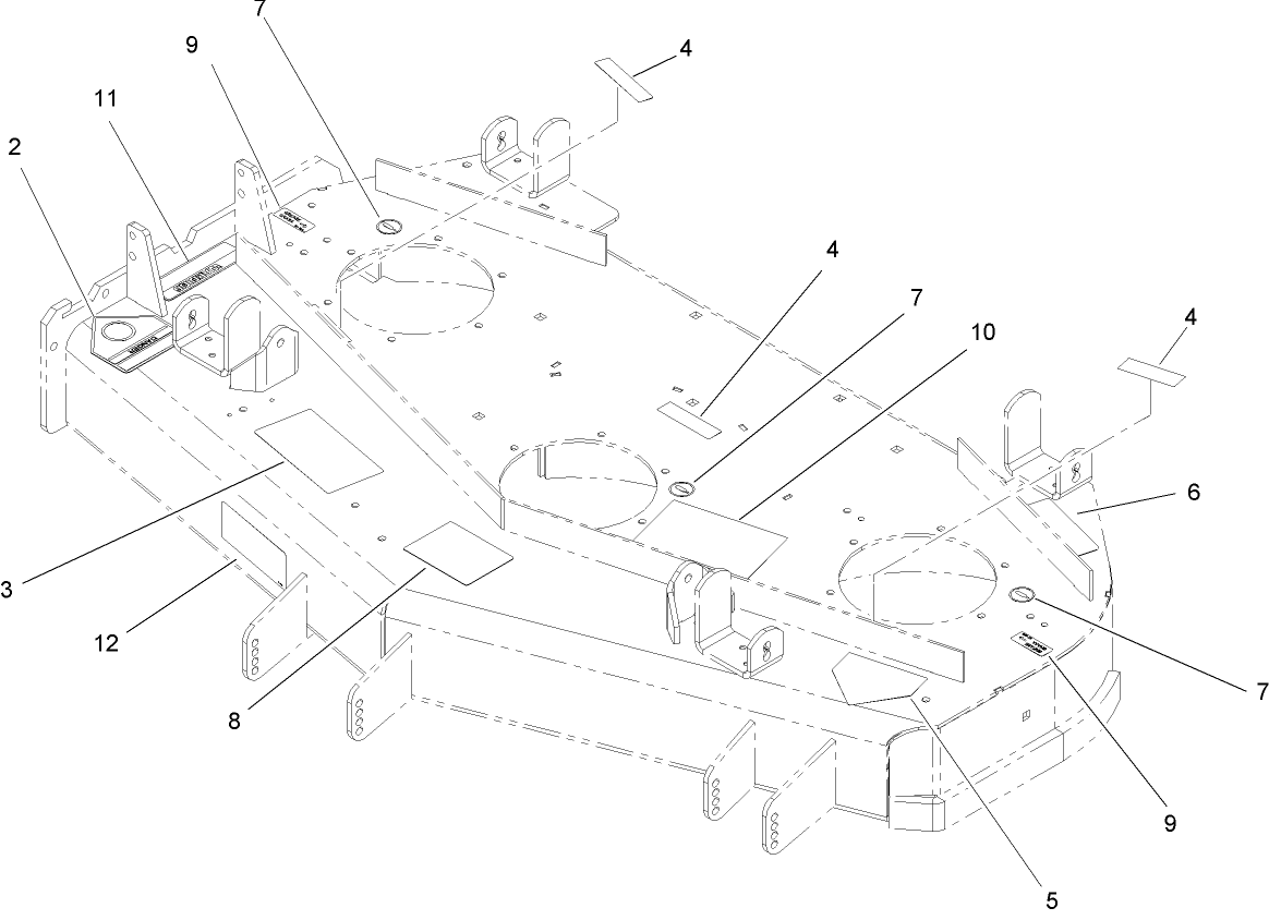 Deck Decal Assembly No. 107-1666
