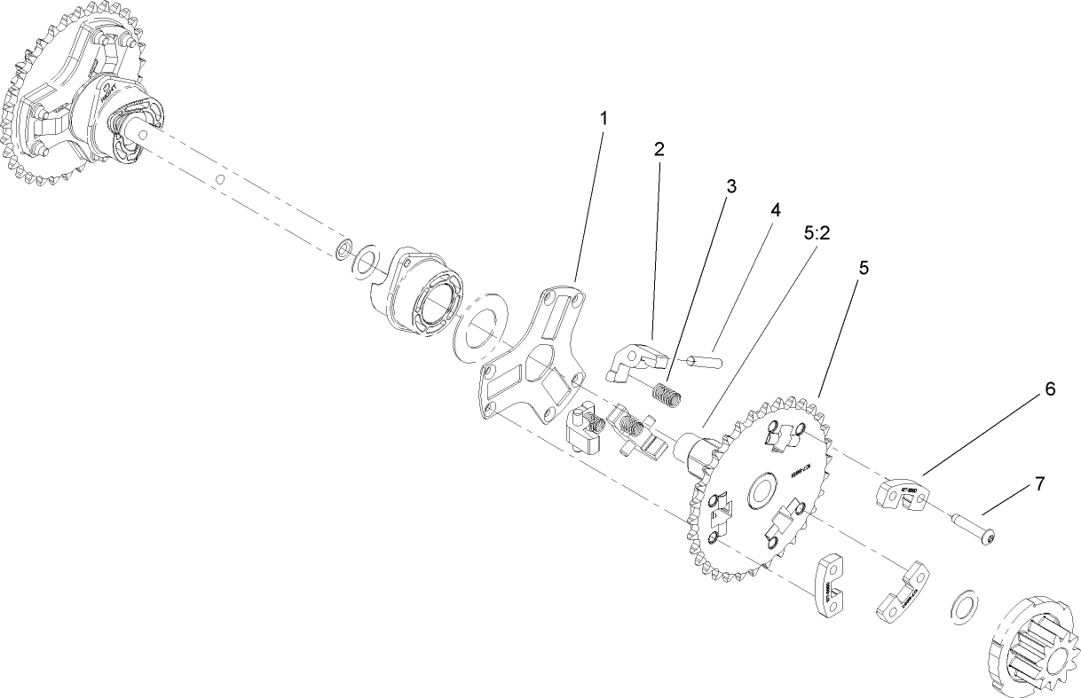 Wheel Clutch Sprocket Assembly