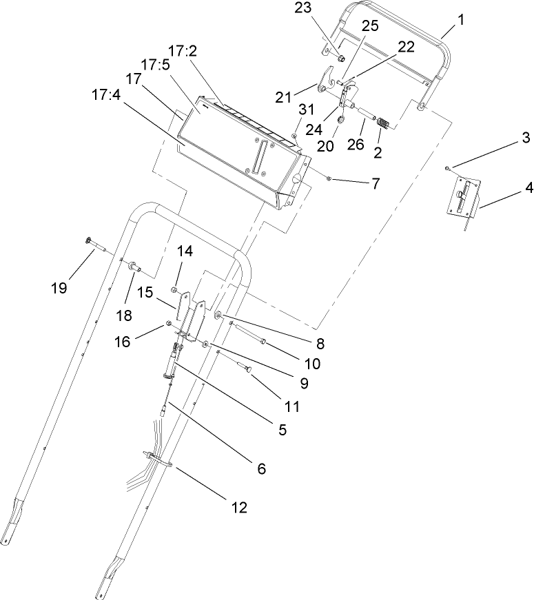 Upper Handle and Control Assembly