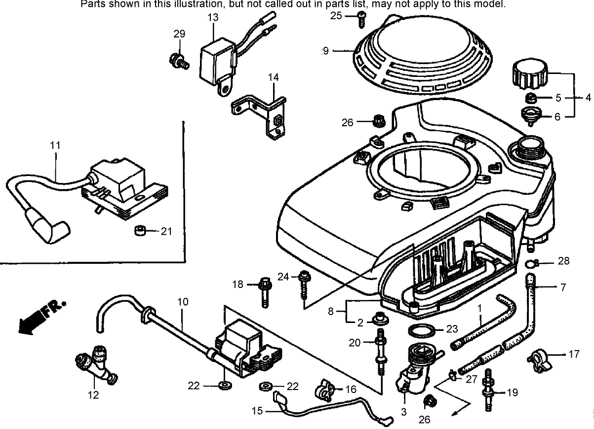 Fan Cover Assembly Honda GXV160K1-N1AH