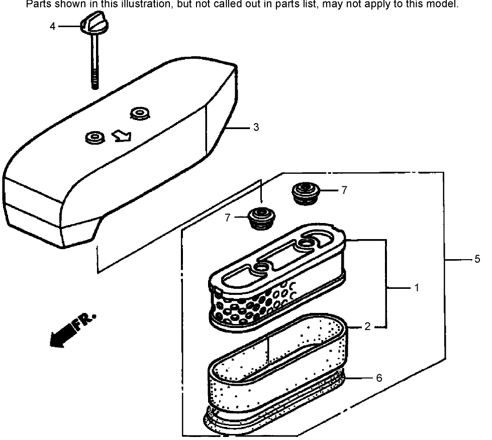 Air Cleaner Assembly Honda GXV160K1-N1AH