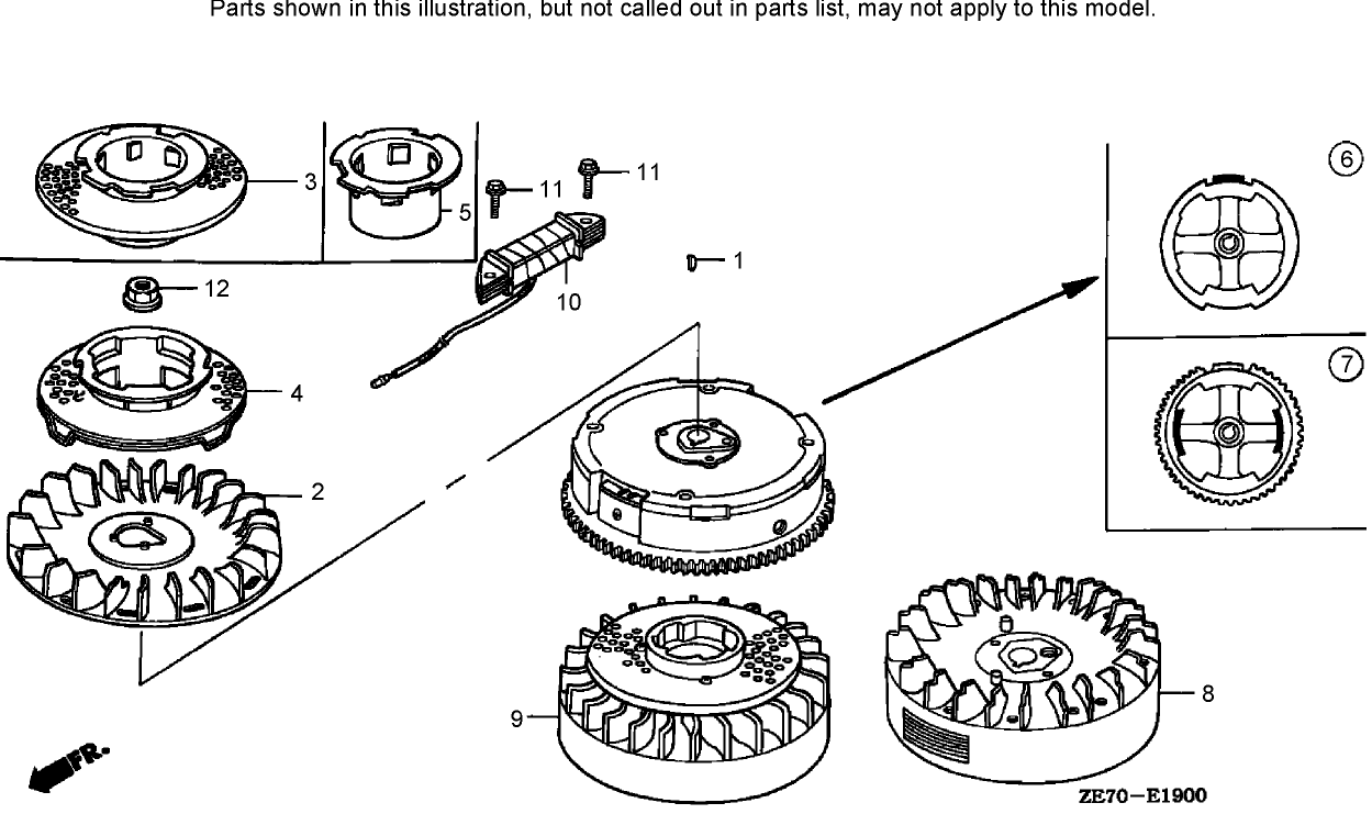 Flywheel Assembly Honda GXV160K1-N1AH