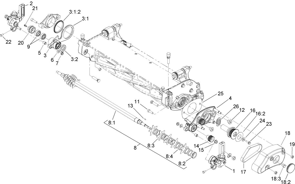 Left Hand Groomer Assembly