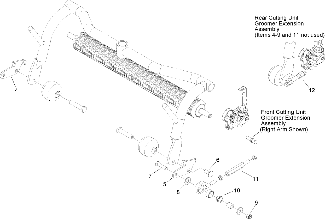 Groomer Extension Kit Assembly No. 106-2644