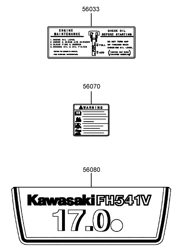 Decal Assembly  Kawasaki FH541V-BS04