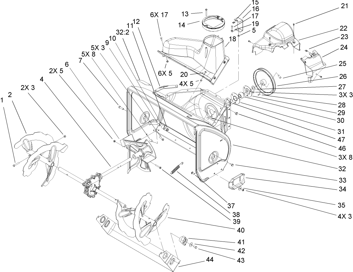 Auger and Housing Assembly