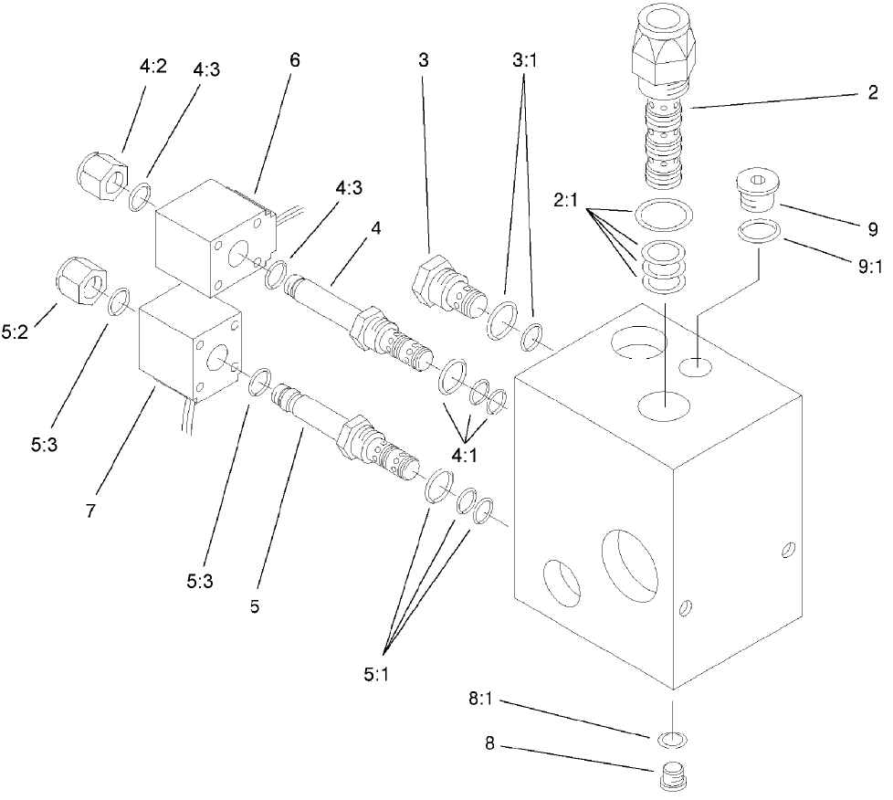 4 Wheel Drive Control Block Assembly No. 100-3921