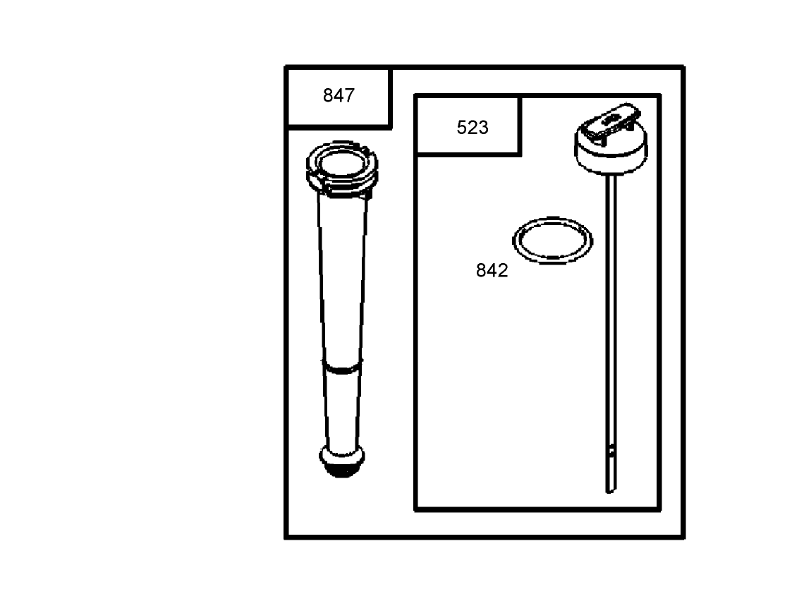 Oil Tube and Dipstick Assembly  Engine Briggs and Stratton Model 126302-0245-E1