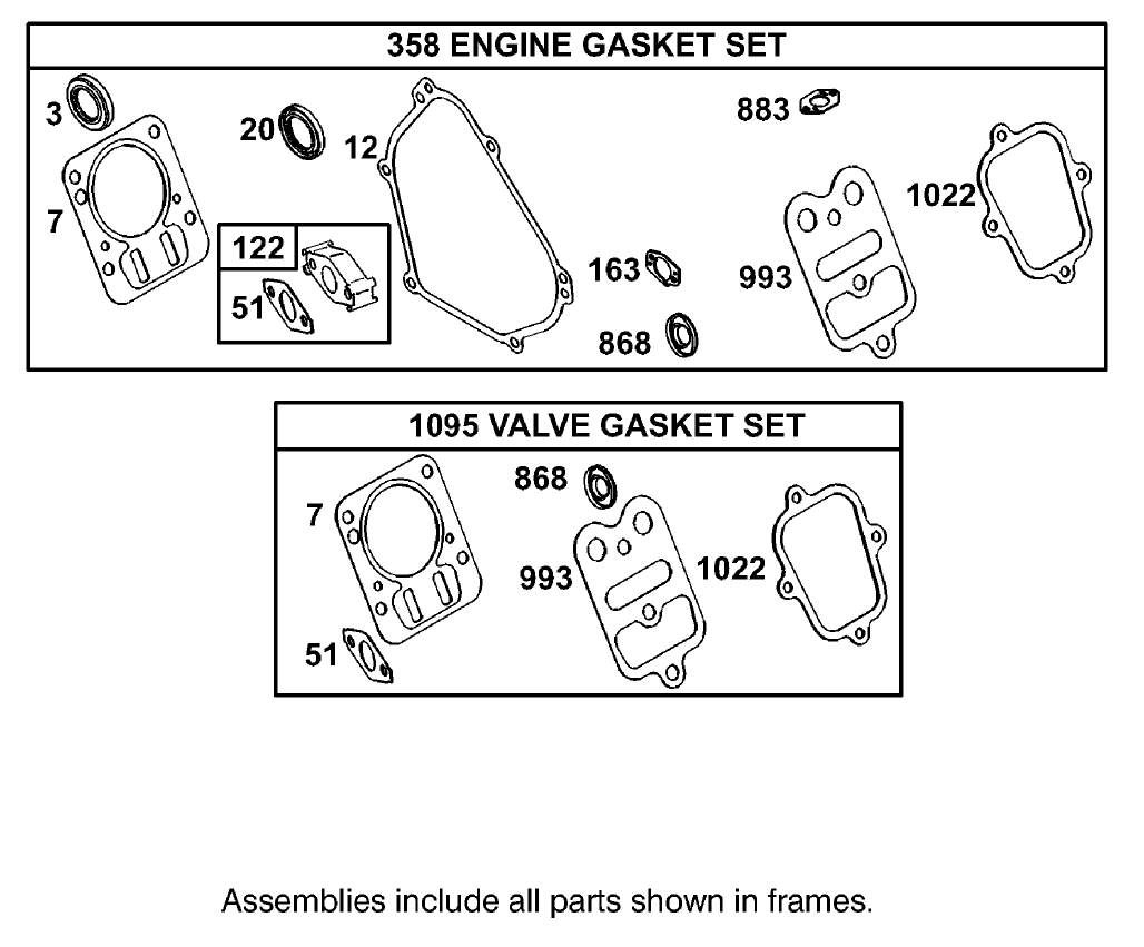 Gasket Assembly  Engine Briggs and Stratton Model 126302-0245-E1