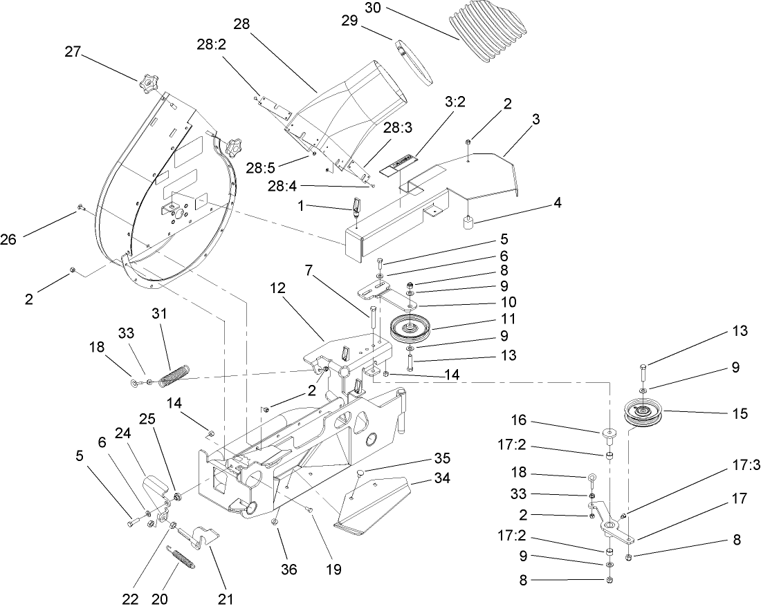 Blower and Mounting Assembly
