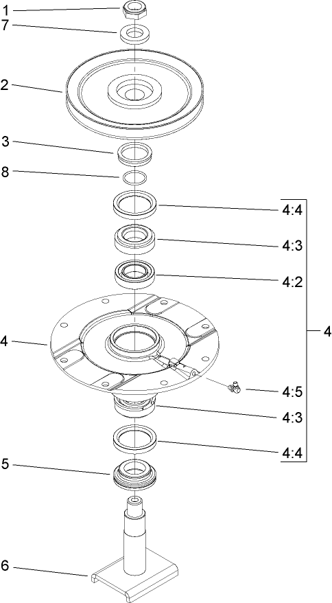 Low Driven Spindle Assembly No. 104-3532