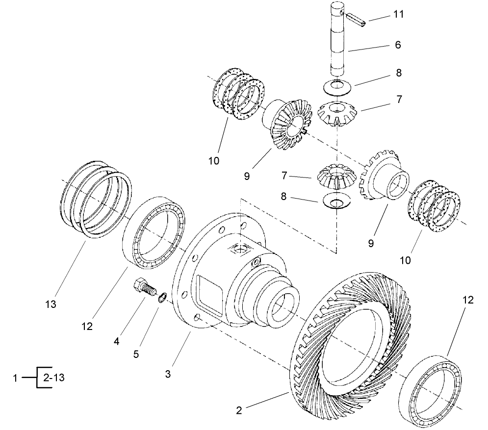 Differential Assembly Rear Axle Assembly No. 106-1120