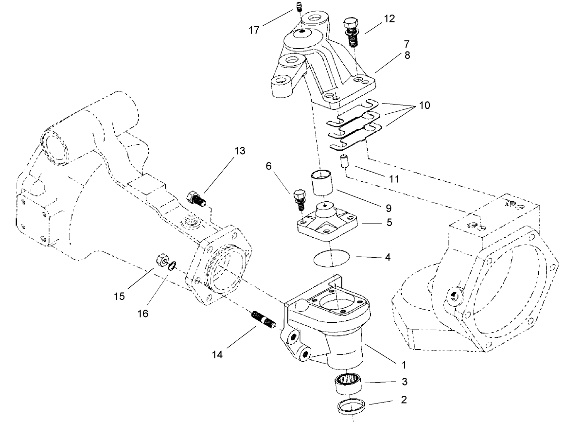 Bevel Gear Case Assembly Rear Axle Assembly No. 106-1120