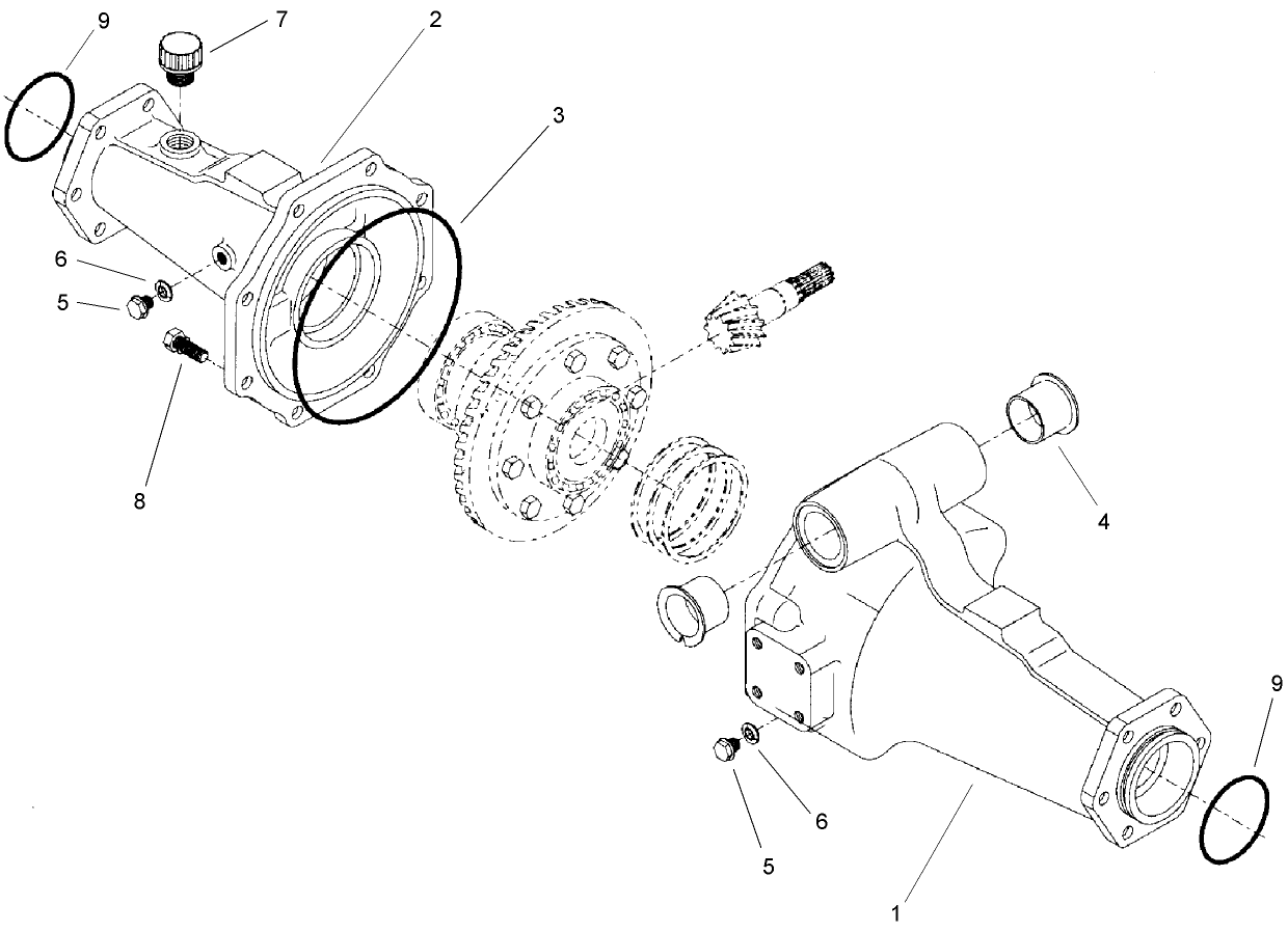 Axle Support Assembly Rear Axle Assembly No. 106-1120