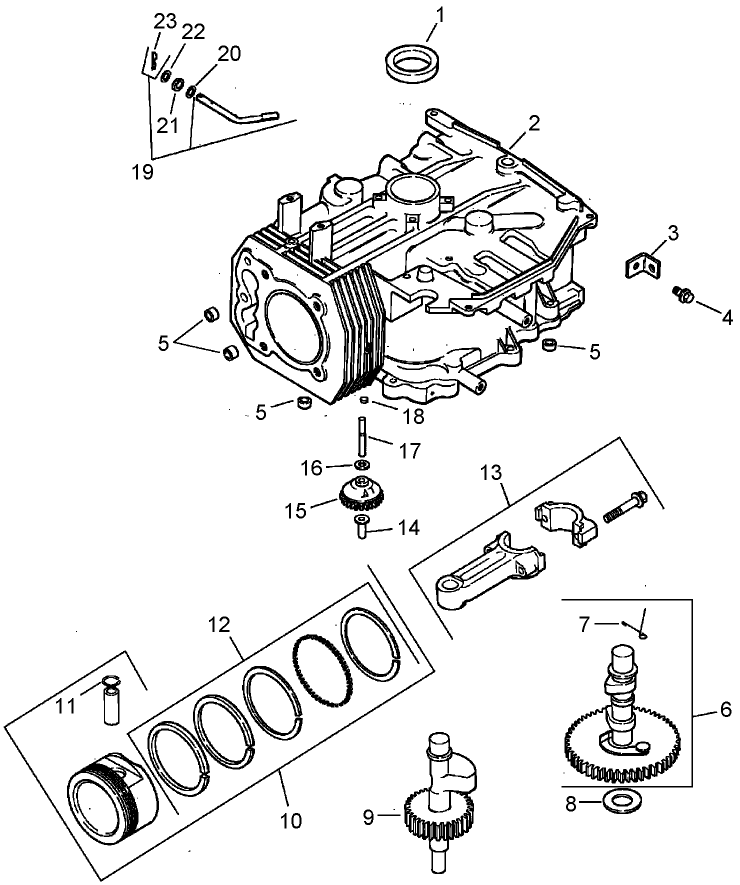 Crankcase Assembly Kohler CV493S 27528