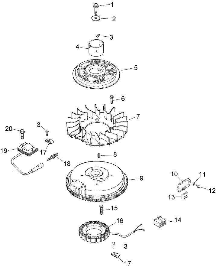 Ignition/Electrical Assembly Kohler CV493S 27528