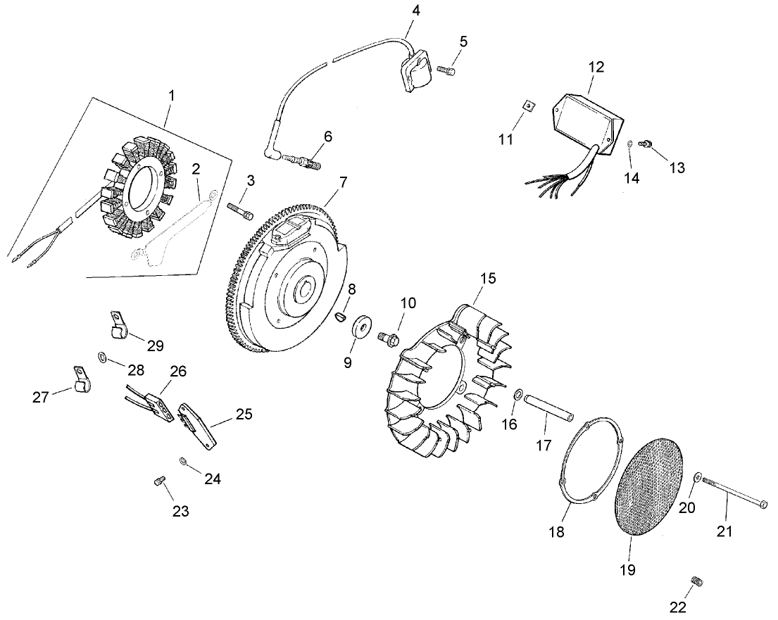 Group 5 - Ignition/Electrical Assembly  Kohler CH25S 68696