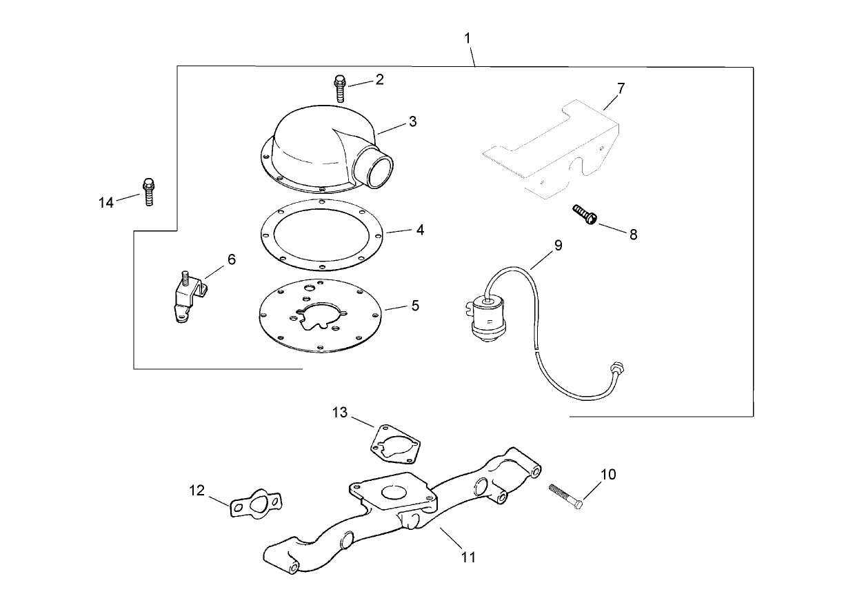 Group 10 - Air Intake/Filtration Assembly  Kohler CH25S 68696
