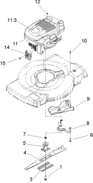 Engine and Blade Assembly