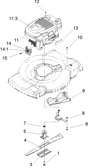 Engine and Blade Assembly