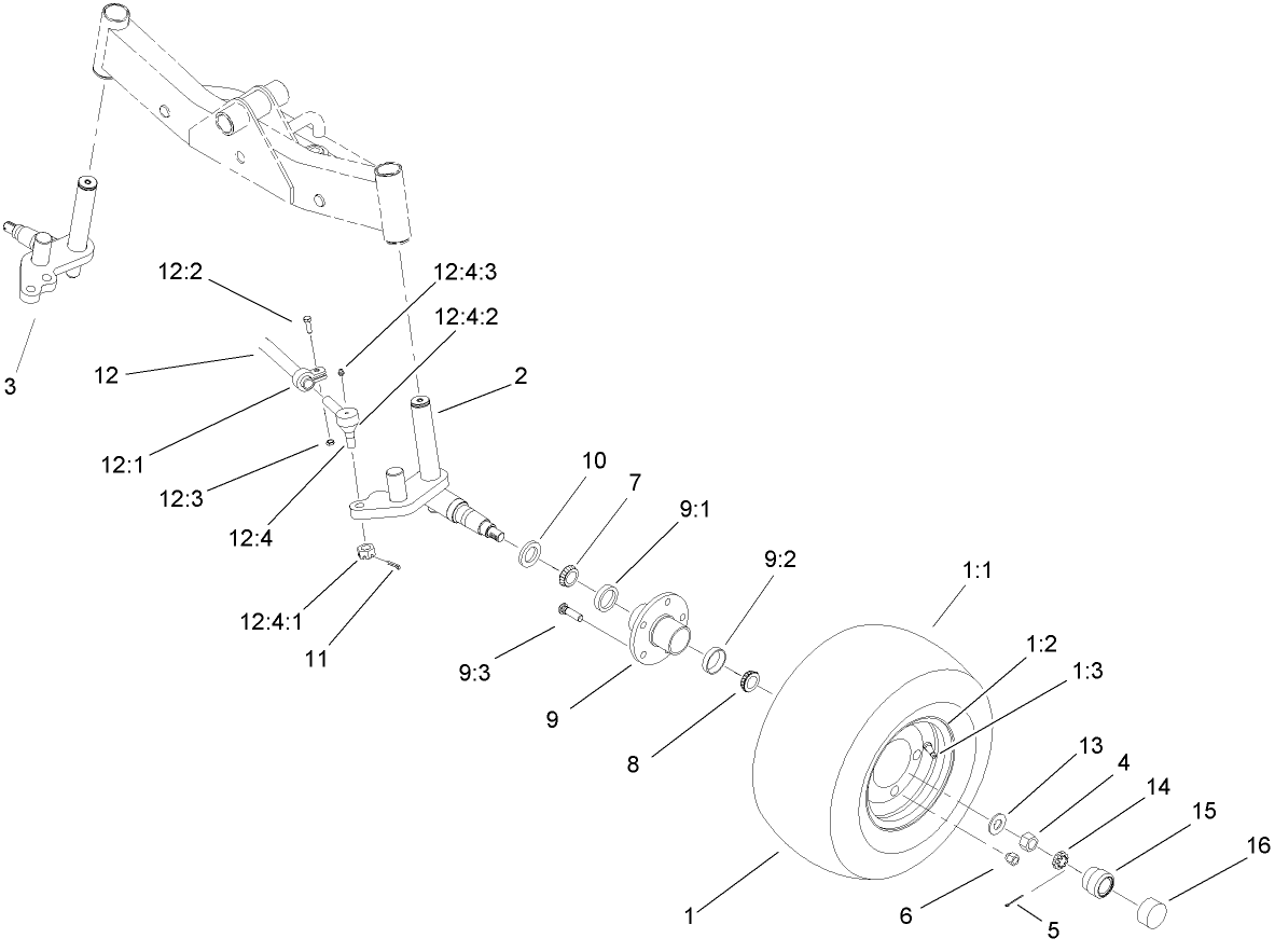 Wheel and Spindle Assembly