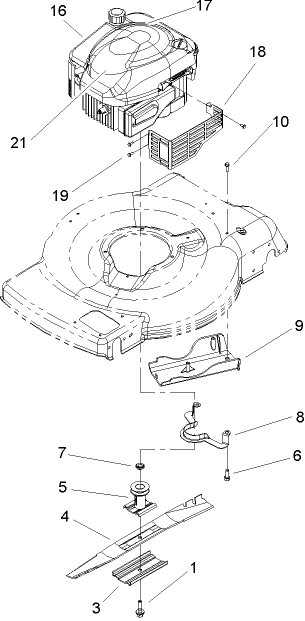 Engine and Blade Assembly