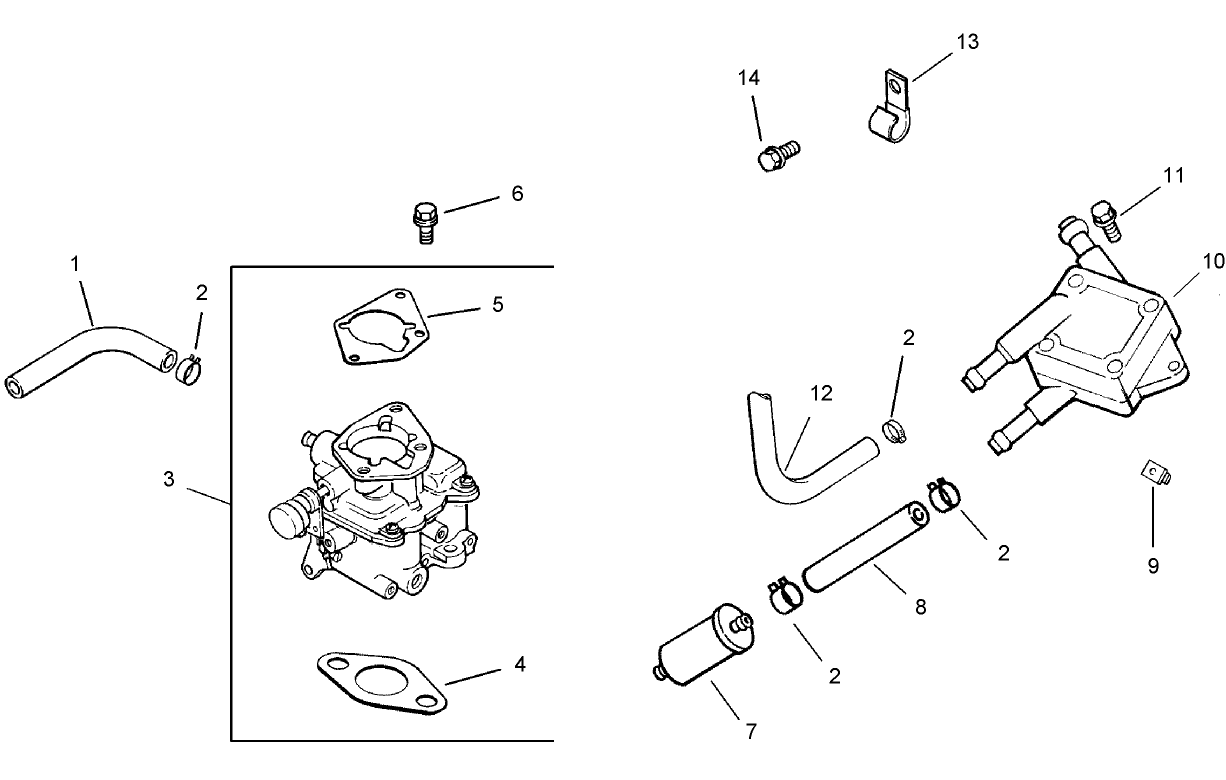 Fuel System Assembly  Kohler CH740-0054