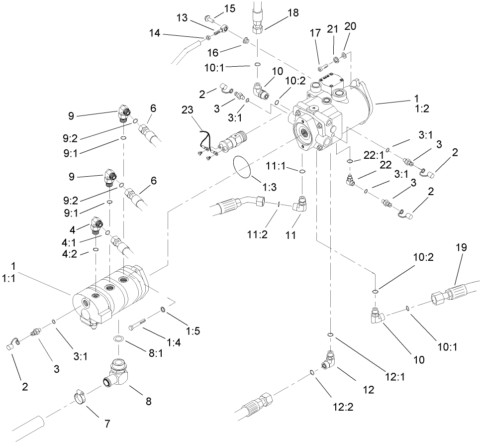 Hydraulic Pump Installation Assembly