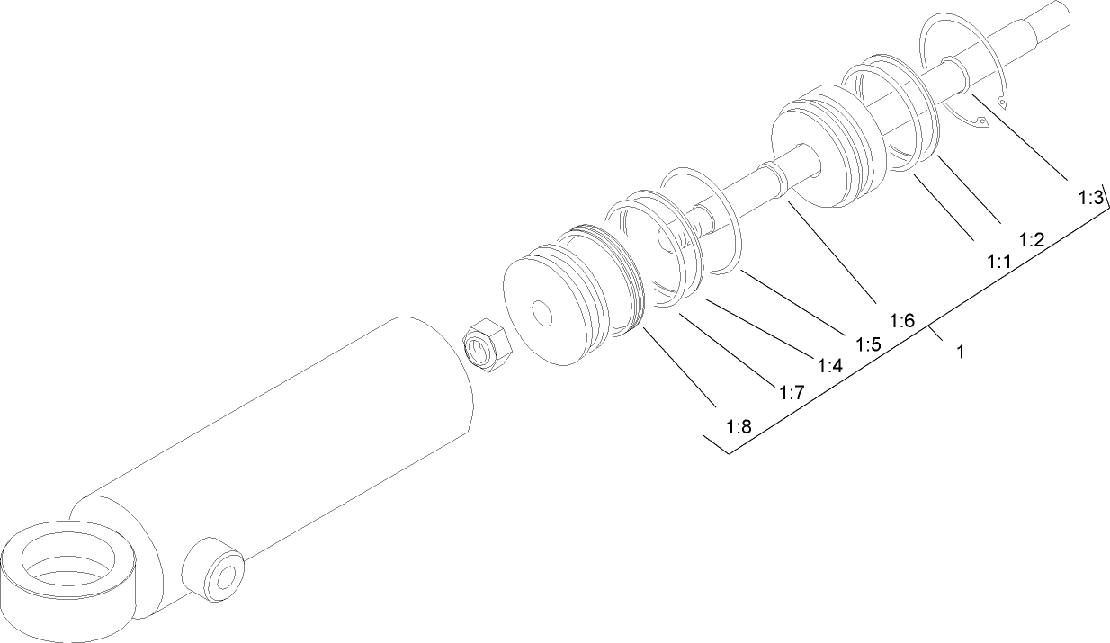 Hydraulic Cylinder Assembly No. 106-2262
