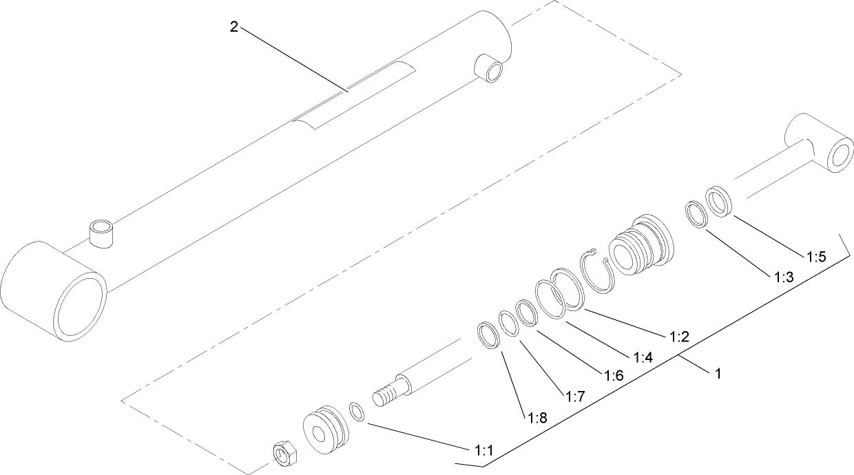 Hydraulic Cylinder Assembly No. 106-7939