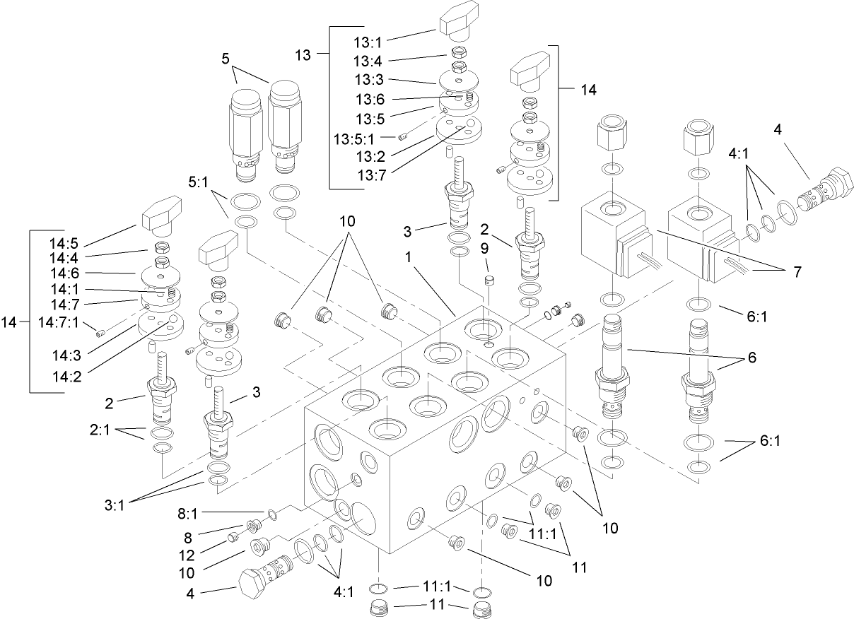 Hydraulic Manifold Assembly No. 105-0105
