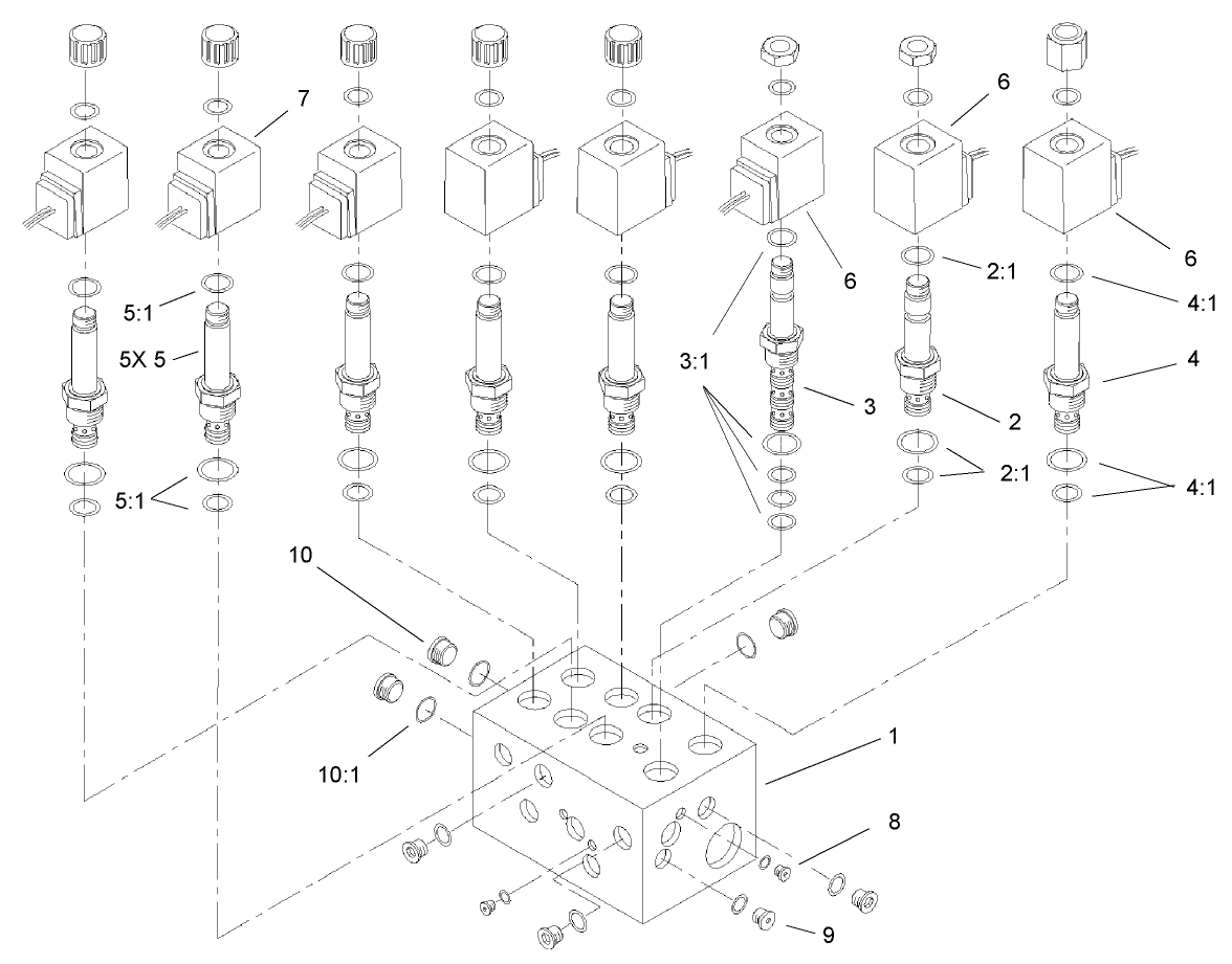 Lift Block Manifold Assembly No. 105-7908