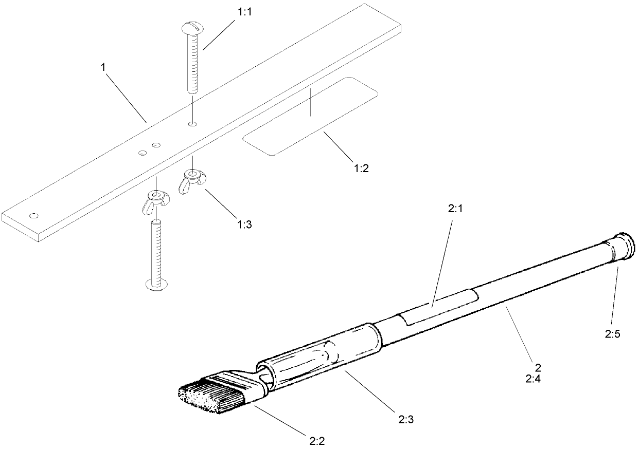 Gauge Bar and Backlapping Brush Assembly