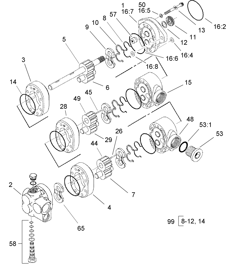 Triple Pump Assembly No. 105-9845
