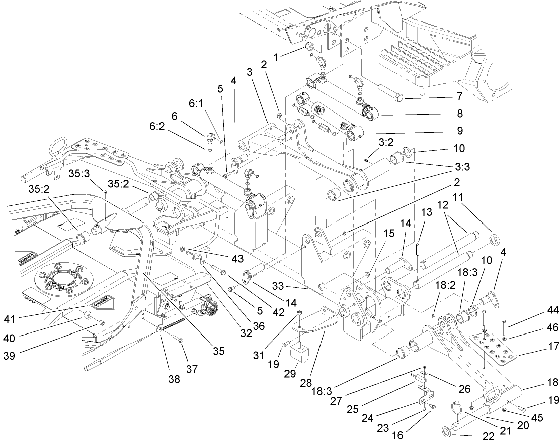Front Lift Arm Assembly