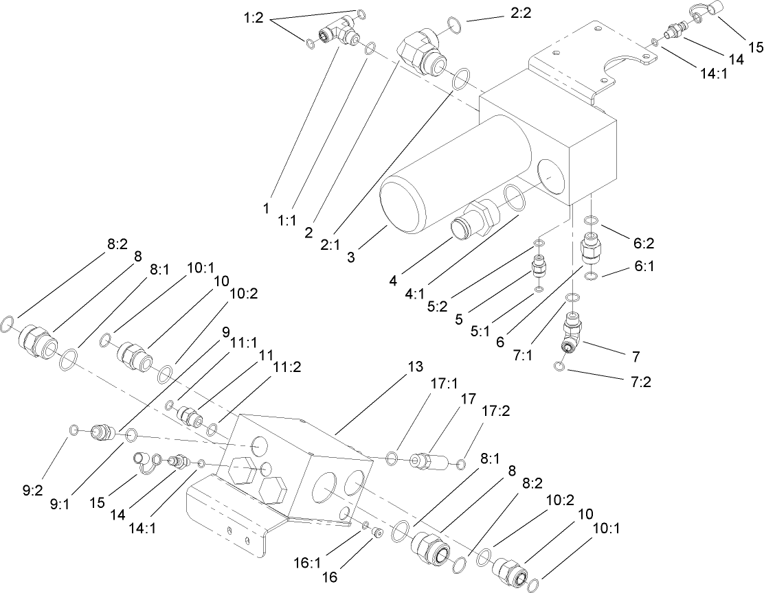 4 Wheel Drive Manifold and Filter Assembly