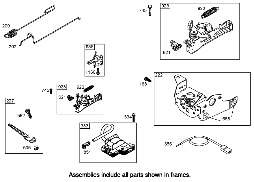 Governor Assembly Briggs and Stratton 125K05-0186-E1